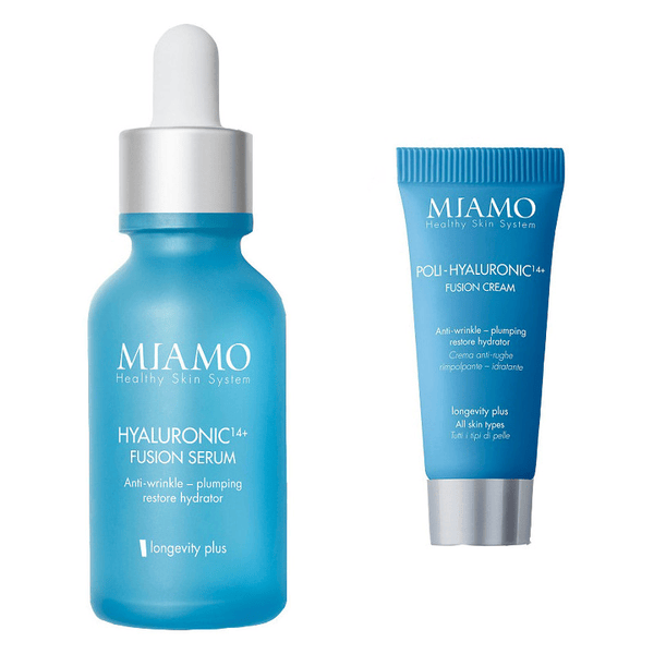Hyaluron 14+ Fusion Serum Siero + Poly-Hyaluronic 14+ Fusion Cream Crema Viso