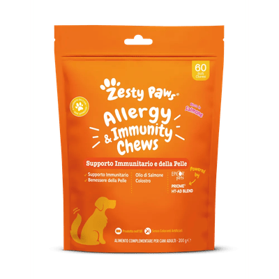 Zesty Paws Allergy & Immunity Supporto Immunitario e della Pelle con ...