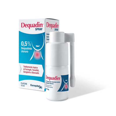 Dequadin Spray Orale 0,5% Dequalino Cloruro 10 ml | Atida eFarma