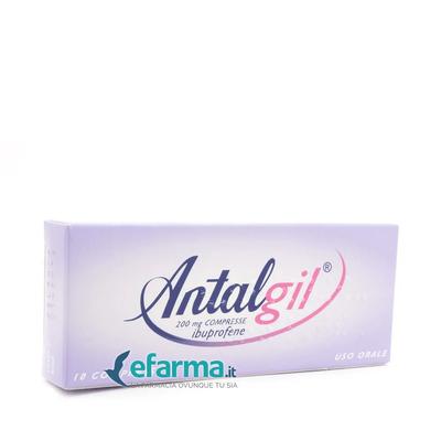 Antalgil 200 mg Ipuprofene Antiolorifico 10 Compresse | Atida eFarma