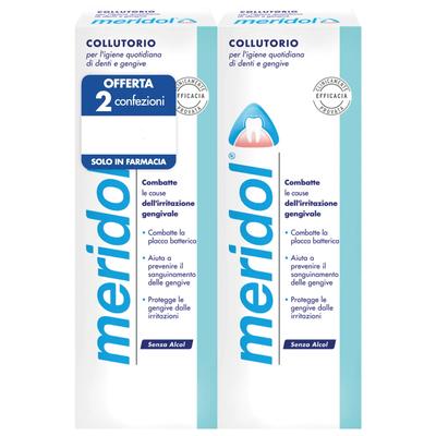 Meridol Collutorio Irritazione Gengivale Bipacco 400+400 ml | Atida eFarma