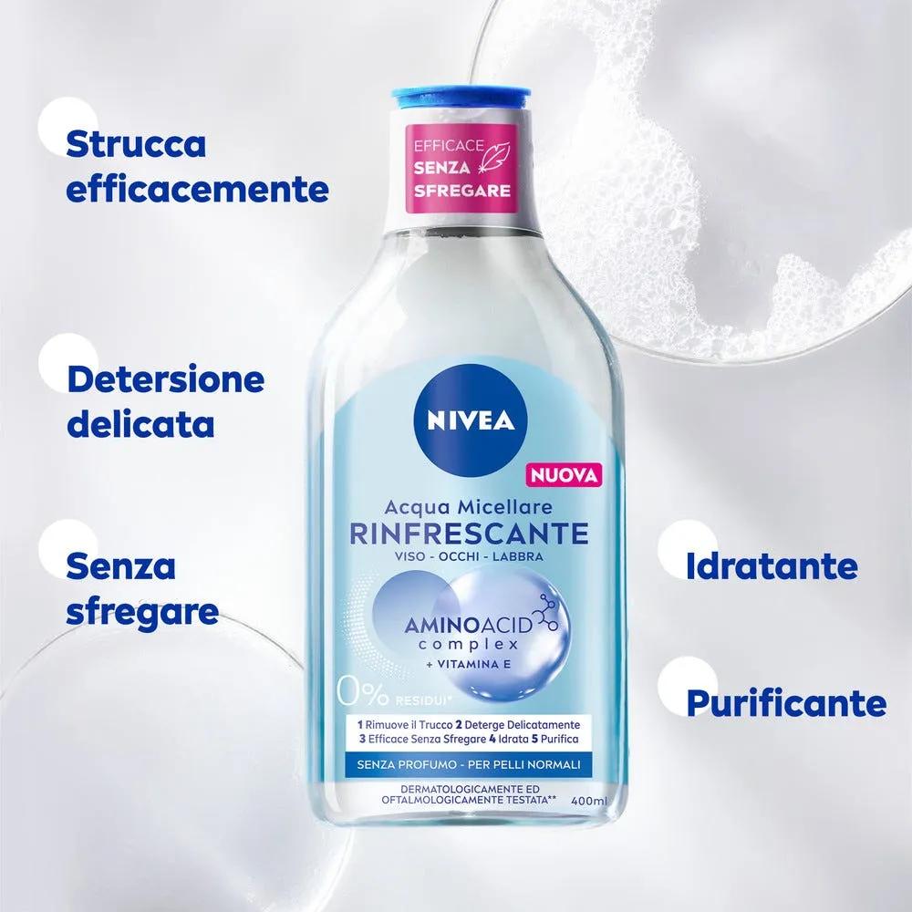 Nivea Micellair 5in1 Mizellenwasser 400 Ml – Sanfter Make-up-Entferner Für Normale Haut | Entfernt Make-up & Talg Ohne Zu Spülen