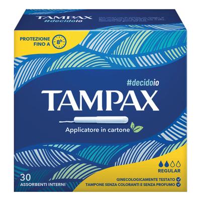 Tampax Blue Box Regular Assorbente Interno Flusso Leggero Medio 30 ...